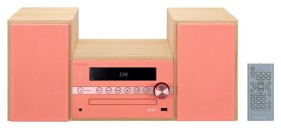 Pioneer X-CM56D CD Bluetooth USB Micro System - Pink.